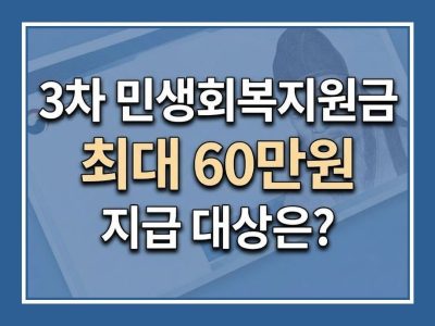 민생회복지원금 3차